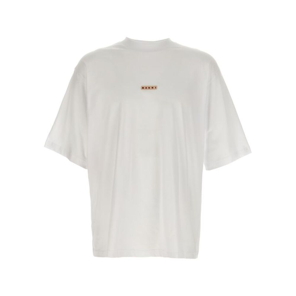 Marni White Cotton Men's T-Shirt